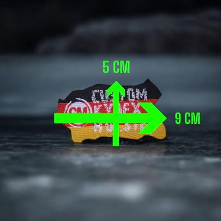 GM Custom Kydex Holster Patch Maße